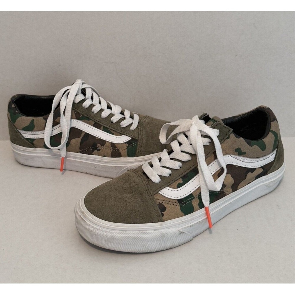 Vans Off The Wall Men's Old Skool Camo Canvas Suede‎ Skate 508731 Size US 5